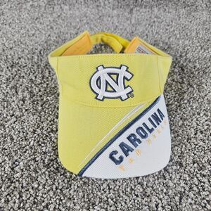 North Carolina Tar Heels Visor Hat Yellow Strapback NCAA UNC Wool Blend
